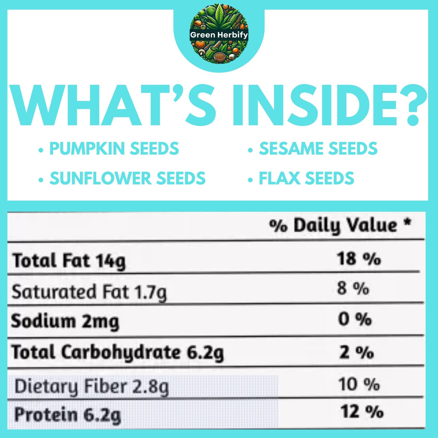 Mix Seeds 200g | Pumpkin Seeds | Sunflower Seeds | Sesame Seeds | Flax Seeds | mix seeds for eating