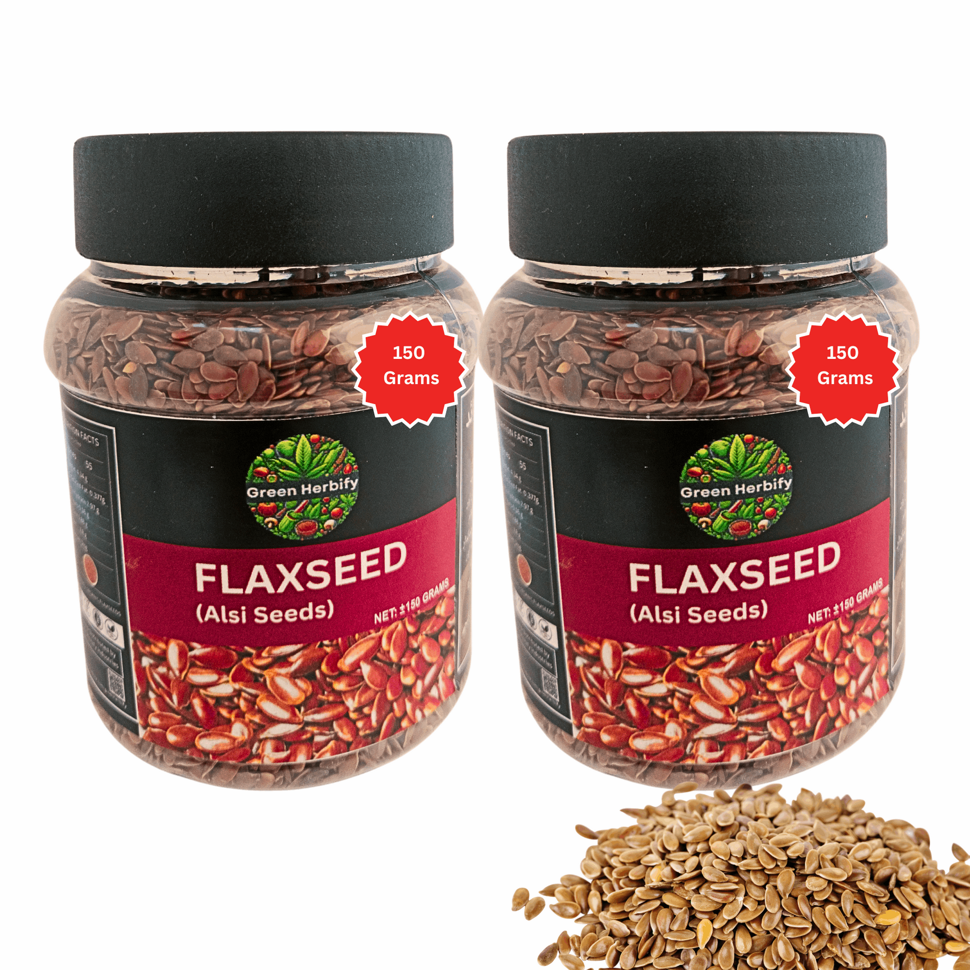 Flax Seeds 150g For Weight Loss & Hair Growth (Pack of 2)