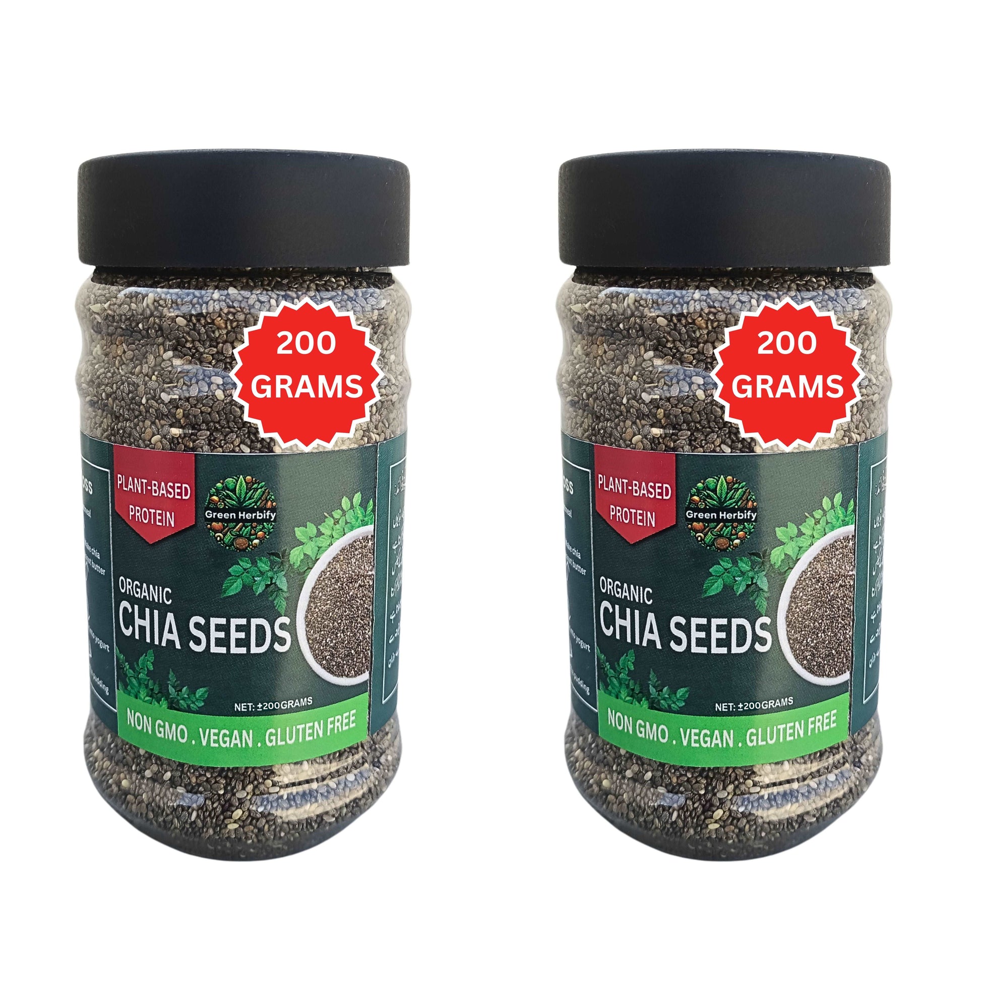 Organic Chia Seeds 200g For Weight Loss ( Pack of 2)